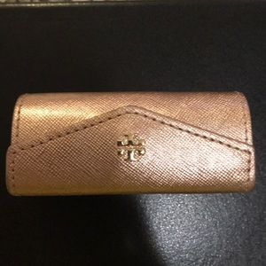 Tory Burch Lipstick Case in Rose Gold